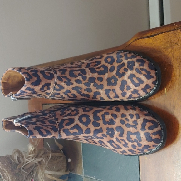 Franco Sarto Booties. So Cute Leopard - Picture 3 of 5